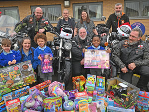 Supporting image for story: Motorcycle club spreads Christmas cheer for Wolverhampton nursery youngsters
