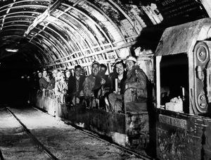 Underground at Granville Colliery in 1959 - it closed exactly 20 years later.