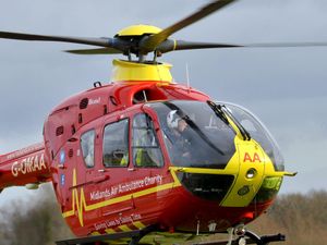Supporting image for story: Woman dies and man airlifted to hospital after motorbike collided with tractor on A-road near Shrewsbury