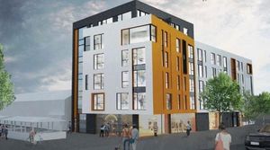 An artist's impression of how the flats could look