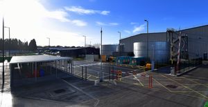 The site features an internal road system to help alleviate traffic on the roads 