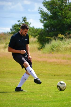 Action from FootGolf 