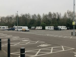 Supporting image for story: Travellers set up unauthorised encampment in Walsall supermarket car park