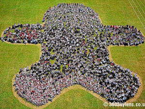 Supporting image for story: Tasty theme for record attempt by Market Drayton pupils