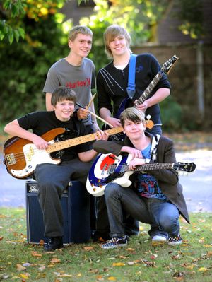 The MonoBloggers in 2009 with Sam front right