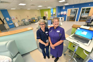 Matron Sue Malbon, right and Senior Sister Kerry Pearson n the brand new suite
