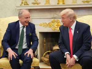 Micheal Martin with Donald Trump