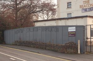 An anti-vaccination message in Madeley