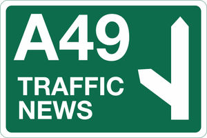 Supporting image for story: A49 blocked in Shropshire after lorry leaves carriageway