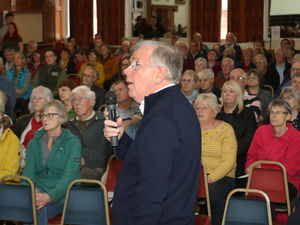 Supporting image for story: More than 100 people pack out town hall meeting to voice concerns about air ambulance base future