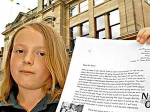 Supporting image for story: Meiford girl, 12, writes to First Minister in pylons call