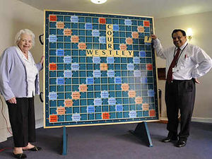 Supporting image for story: It's a truly giant scrabble board