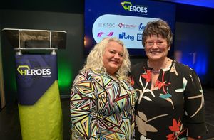 Amanda Winwood and Jayne Salter-Scott from Royal Wolverhampton NHS Trust. Jayne was nominated in the Community Champion category