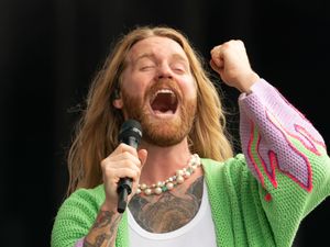 Supporting image for story: DIY SOS staff dress-up as Sam Ryder as he visits for Children In Need special