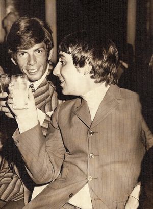 Barry and Keith Moon at their joint 21st birthday party
