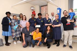 Marcia Gardner with her colleagues