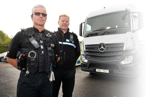 Pc Hywel  Williams and Pc Ian Harrett are part of the policing team