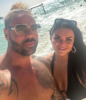  Kelsey O'Mahoney and Russell Edwards in Egypt. 