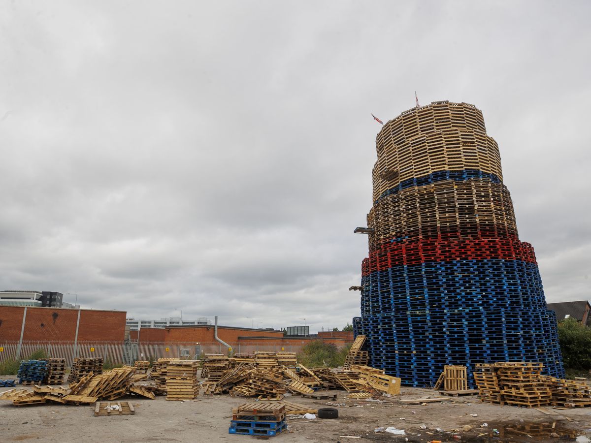 Legal action expected over loyalist bonfire sparking concern in Belfast