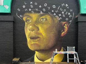 Supporting image for story: Massive Peaky Blinders mural at Digbeth Loc Studios in Birmingham ready for finishing touches