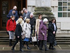 Family members of the Clonoe Four (PA)