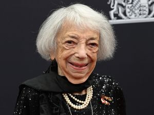 Holocaust survivor Margot Friedlaender arrives for the Bambi Awards 2024 in Munich, Germany