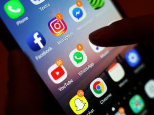 Social media apps on a smartphone