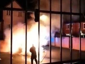 Supporting image for story: Newport firefighters investigate sixth car fire in 10 days in Telford and Wrekin