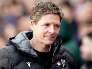 Oliver Glasner on the touchline