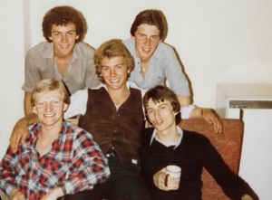 Bill (front left) with Peter Roberts (front right)