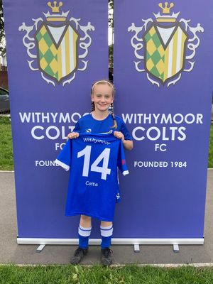 Grace Holdnall in her Withymoor kit