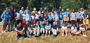 Youngsters at the Diabetic Camp weekend. 