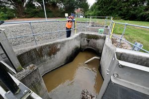 Wastewater entering the Monkmoor Sewage Treatment Works in Shrewsbury