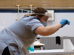 Supporting image for story: Telford's rapid Covid test centre closed due to snow