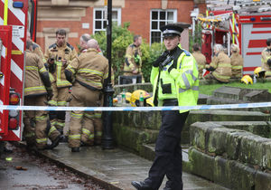 Scene of the fire in Shrewsbury.
Picture by Phil Blagg Photography.