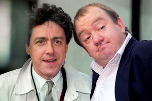 Griff Rhys Jones with Mel Smith