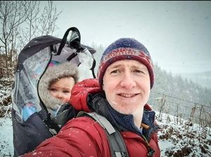 James Rush on a hike 