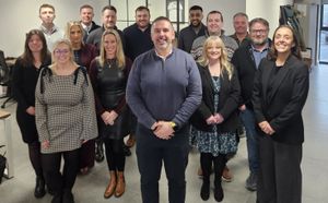 Business principal Rob Brookes (centre) with the team from Severn Mortgage & Protect in their new Shrewsbury office