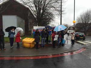 Junior doctors on strike outside Sandwell Hospital