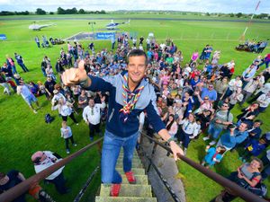 Supporting image for story: Bear Grylls flies in to head up Scouts event on Shropshire border - with pictures