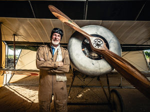 Supporting image for story: Family air-loom: How Ludlow man rebuilt (and flew) his grandfather’s biplane
