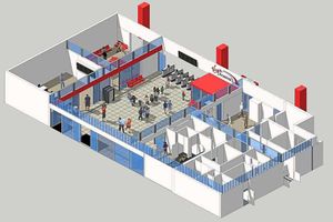 An artist's impression of the new station