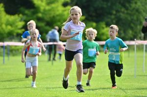 The event saw children young and old get involved, with many making it past the finish line