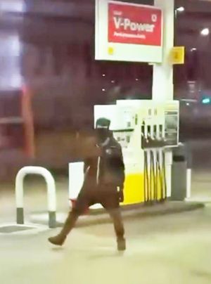 CCTV footage showed the robbers