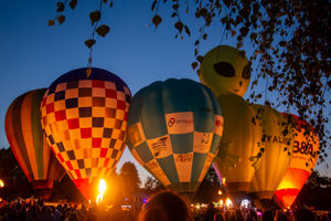 Oswestry's Balloon Festival returned over the weekend. Picture: Graham Mitchell.