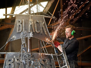 Supporting image for story: Steel sculpture celebrating black history unveiled in Birmingham