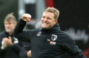 Bournemouth manager Eddie Howe celebrates
