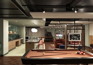 Inside the new student living development Haüs which will include a games room