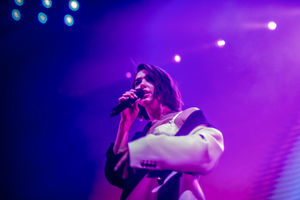 Dua Lipa at Birmingham's Genting Arena. Pic: Emma Turner