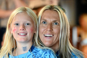 Anne Johnson, lead for female football at Bridgnorth Spartans and mum-of-two, was watching the match with her nine-year-old daughter Chloe.